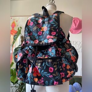 Lesportsac x Rifle Paper Co Marion Voyager backpack RARE